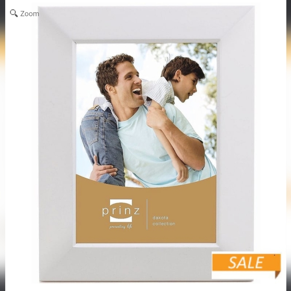 Prinz Dakota White Wood 5"x7" Photo Frame #213-557, New in Box